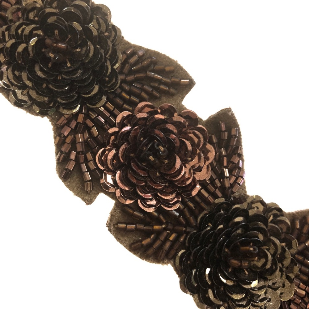 🌵Floral Sequin rose boho hippie belt medium